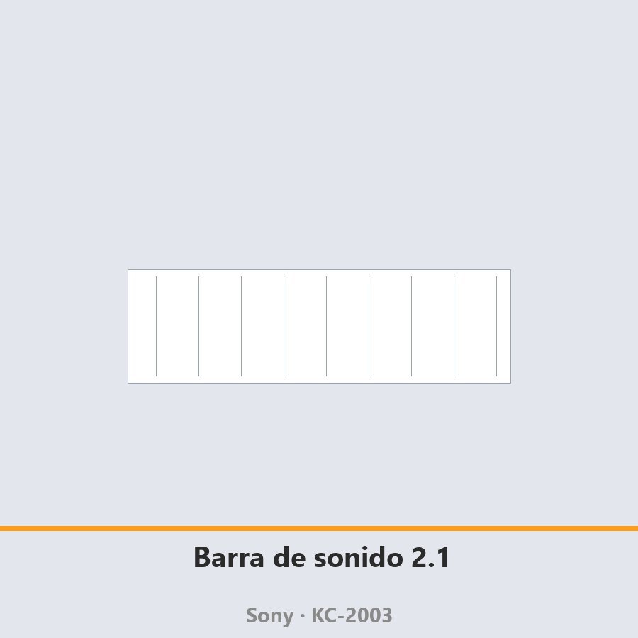 Barra de sonido 2.1 con subwoofer inalámbrico