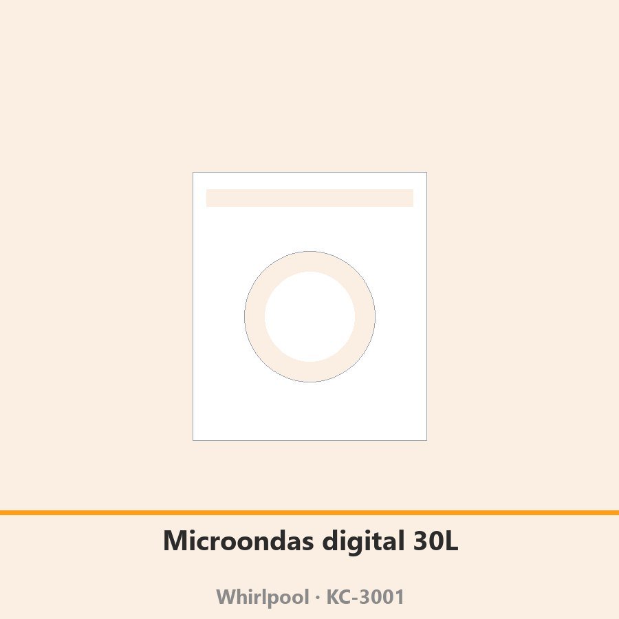 Microondas digital 30L con grill