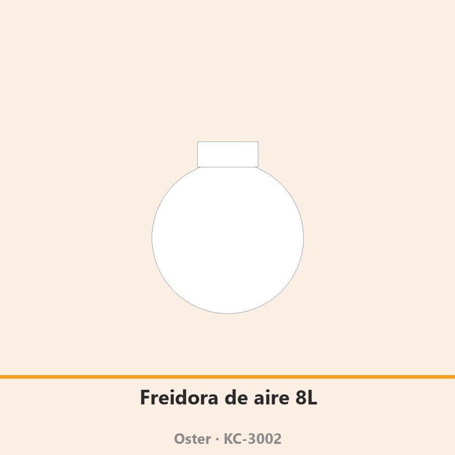 Freidora de aire 8L doble canasta