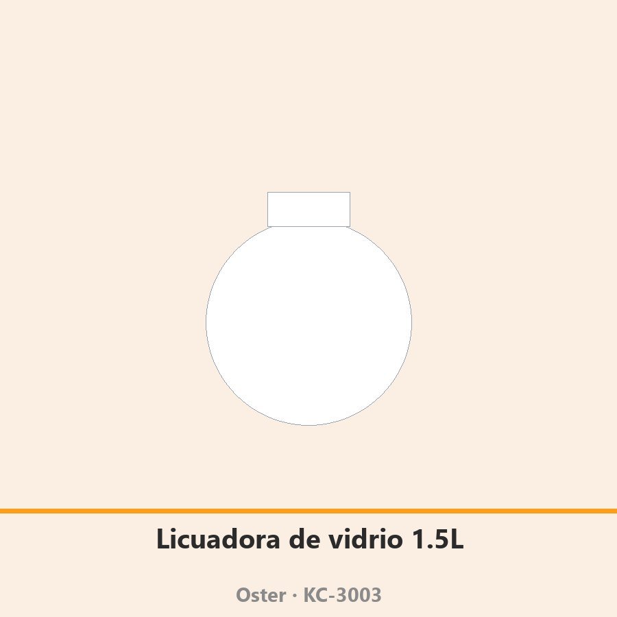 Licuadora de vaso de vidrio 1.5L 700 W