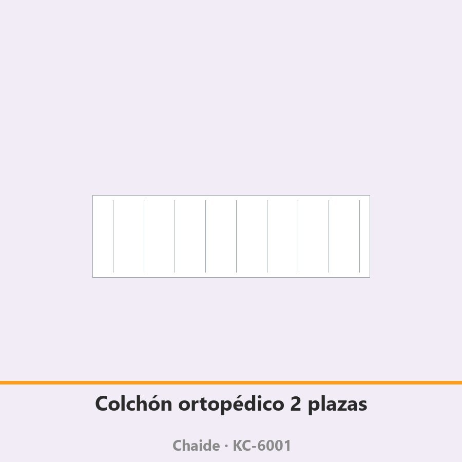 Colchón ortopédico 2 plazas resortes bonell