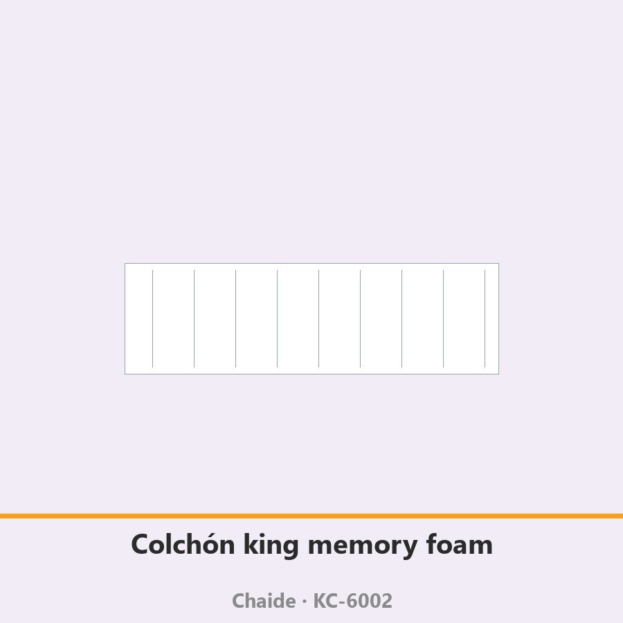 Colchón king memory foam 30 cm